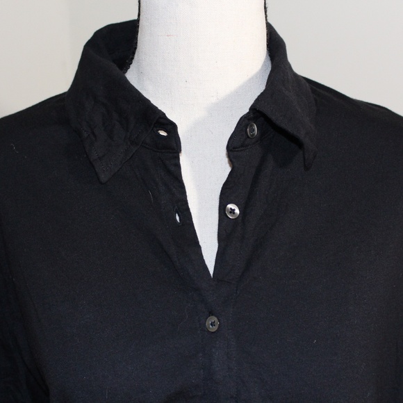 Boden, black long sleeve button down shirt - Picture 4 of 14